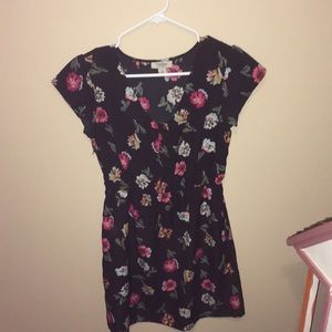 Black floral dress